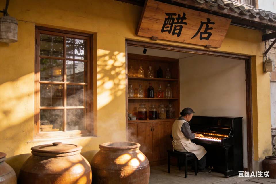 琴声悠扬的店铺